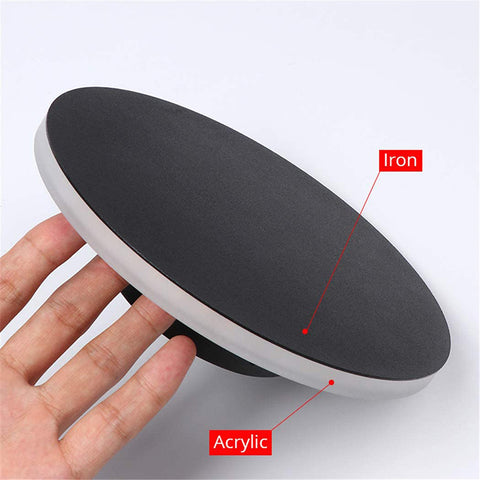 Interruptor táctil para luz de pared LED, iluminación interior para dormitorio, sala de estar, mesita de noche redonda, luz de escalera, decoración negra
