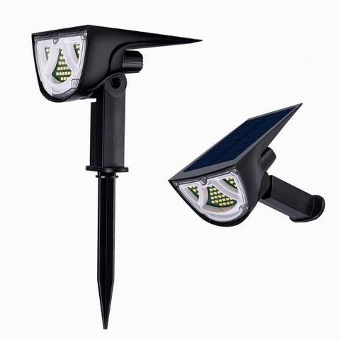 Luz solar de jardín con sensor de movimiento, luces solares para exteriores, luz de pared exterior impermeable IP65, luz solar superbrillante 43 LED 650 lm, paquete de 2