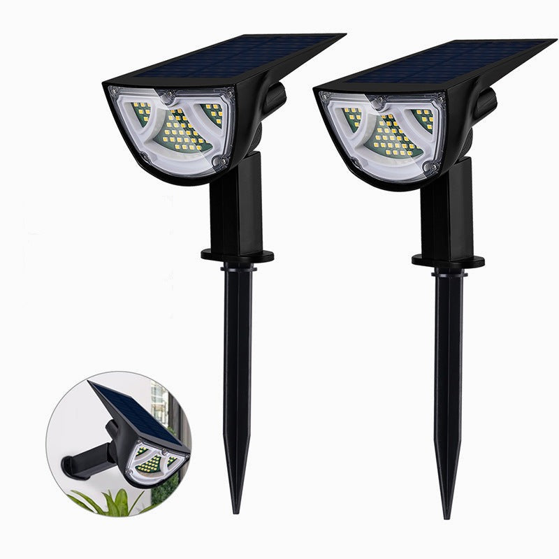 Lampe de jardin solaire avec détecteur de mouvement, lampes solaires pour l'extérieur, applique murale extérieure étanche IP65, 43LED lumière solaire très lumineuse 650lm, lot de 2