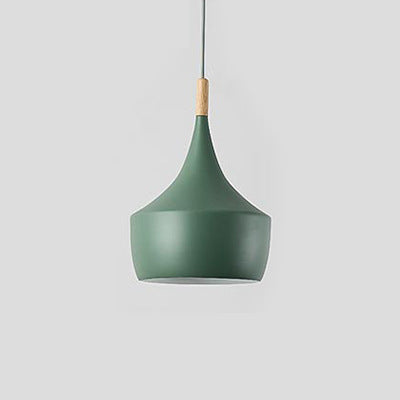 Moderno Restaurante Combinación Lámpara Colgante De Techo Macaron Sola Cabeza E27 Lámpara Colgante Café Creativo Lámpara Colgante De Techo Decoración Iluminación Araña Verde Sin Bombilla