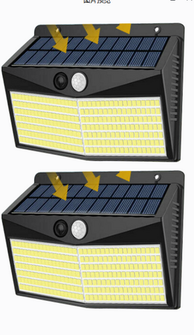 Lámparas solares para exterior Goeco (juego de 2) [Clase de eficiencia energética A+]