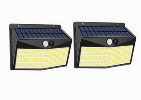 Lámparas solares para exterior Goeco (juego de 2) [Clase de eficiencia energética A+]